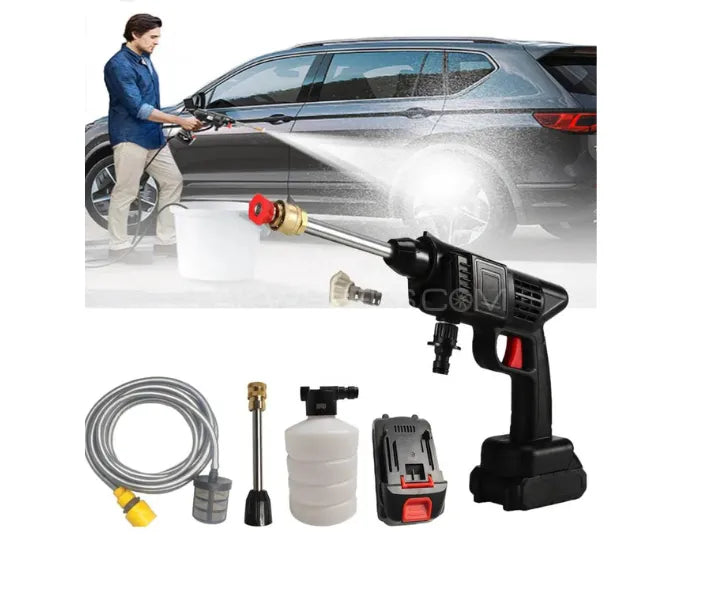Automatic Wireless Car Wash Spray Gun (Double Battery)
