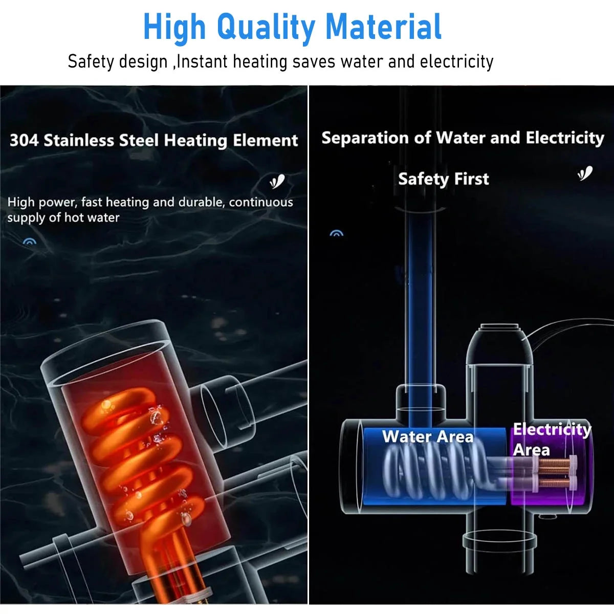 2-in-1 Instant Electric Hot Water Faucet