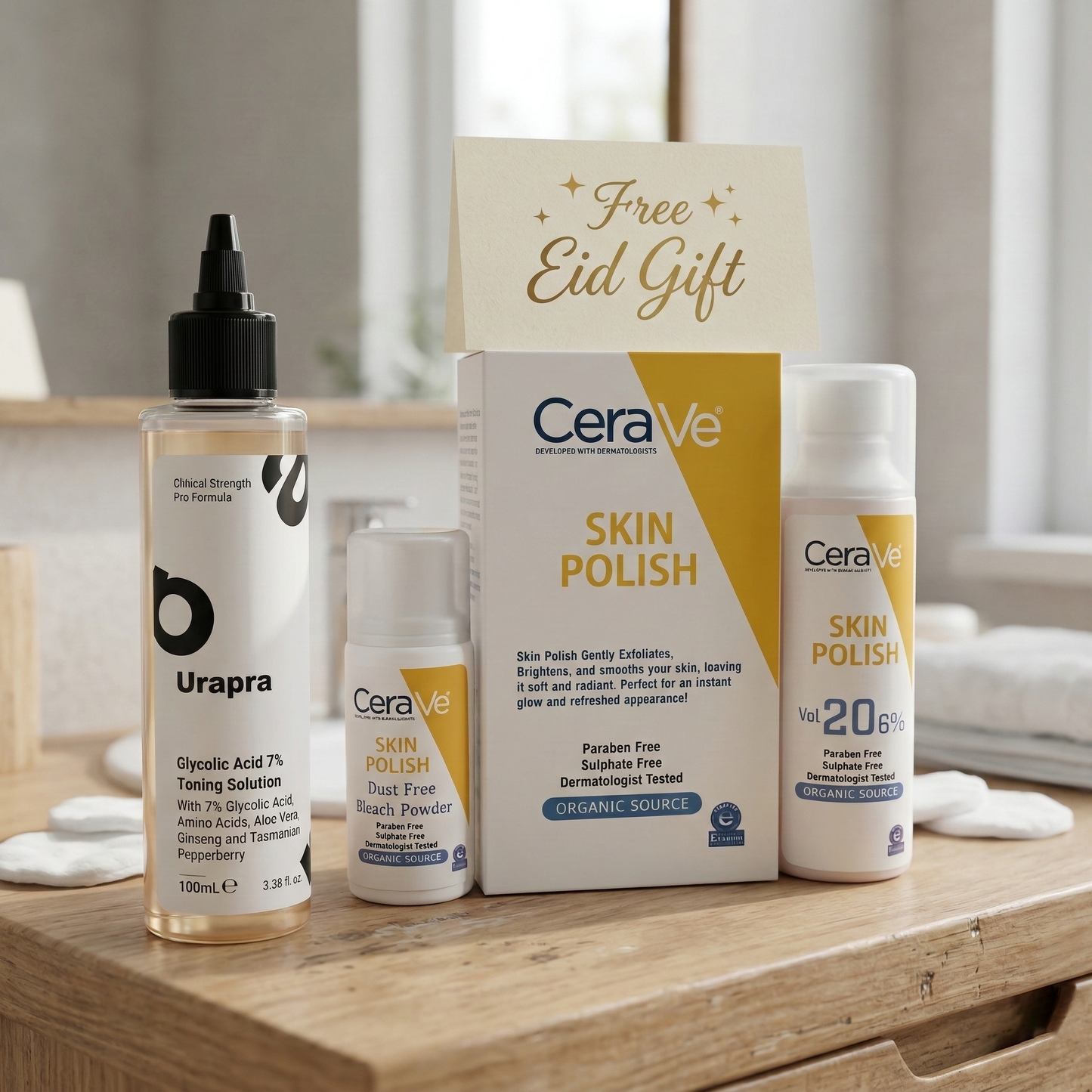 Glycolic Acid 7% Toning Solution + CeraVe Skin Polish