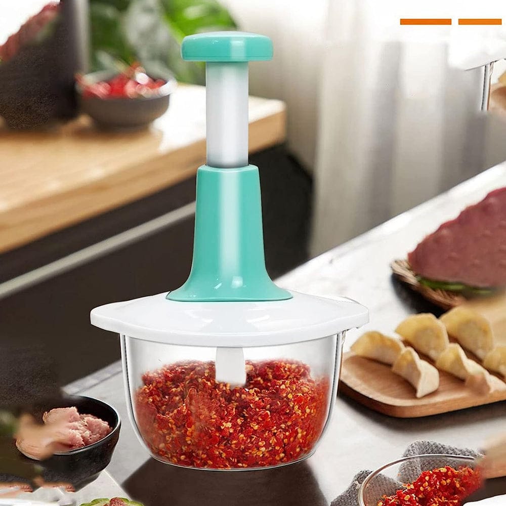 Stainless Steel Hand-Push Food Chopper