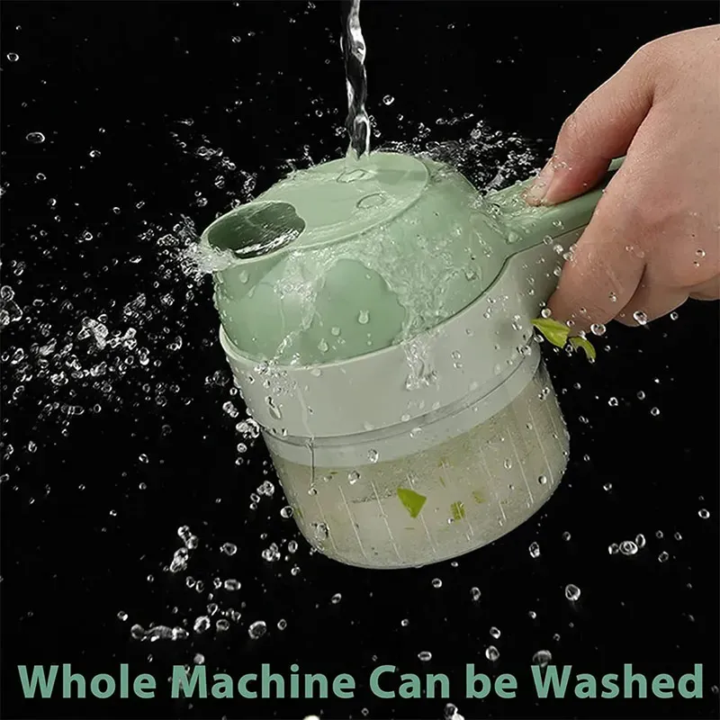 4-in-1 Rechargeable Vegetable Cutter & Chopper