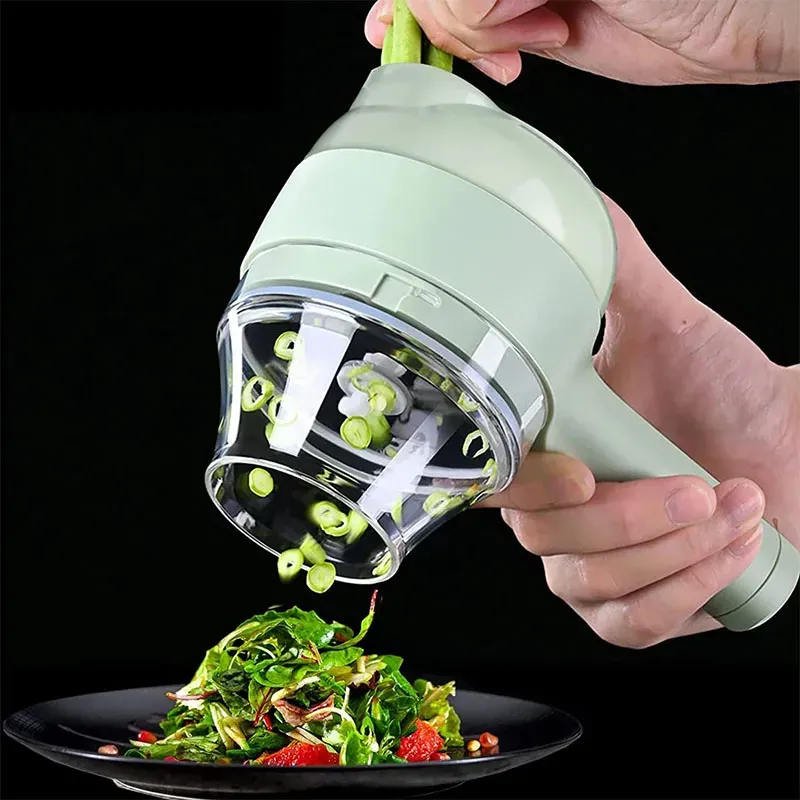 4-in-1 Rechargeable Vegetable Cutter & Chopper