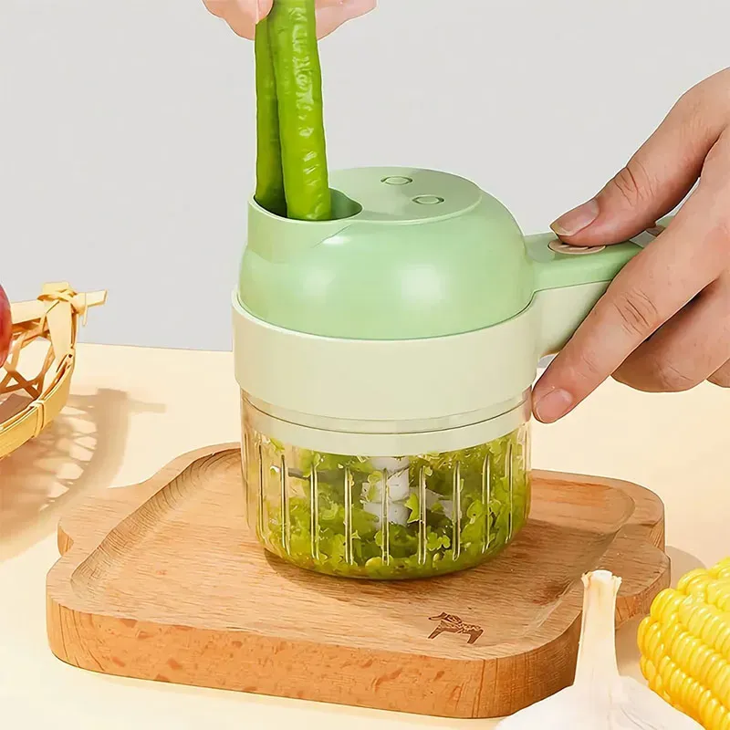 4-in-1 Rechargeable Vegetable Cutter & Chopper