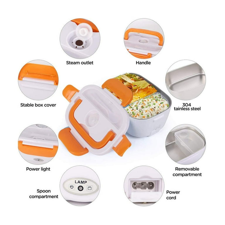 2-in-1 Portable Electric Heating Lunch Box