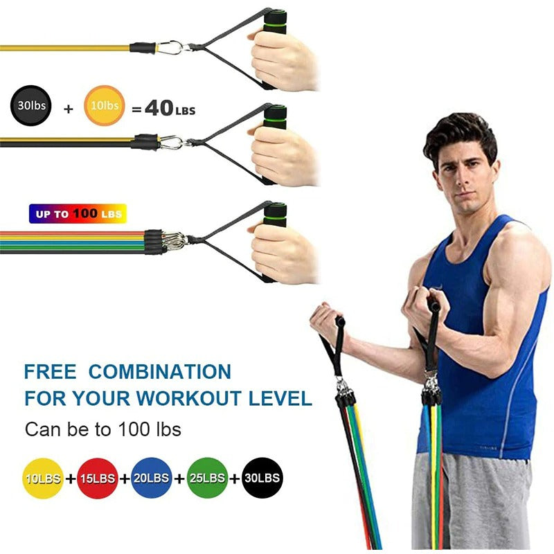 11-Piece Resistance Band Workout Set