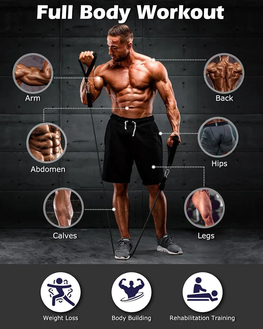 11-Piece Resistance Band Workout Set