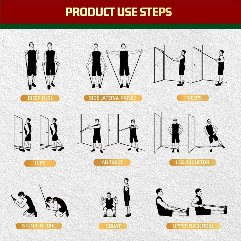 11-Piece Resistance Band Workout Set