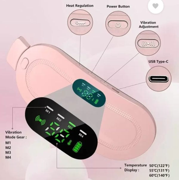 Wireless Menstrual Heating Pad & Massager Belt