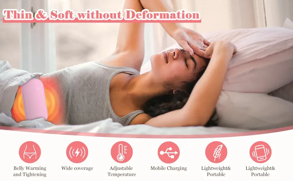 Wireless Menstrual Heating Pad & Massager Belt