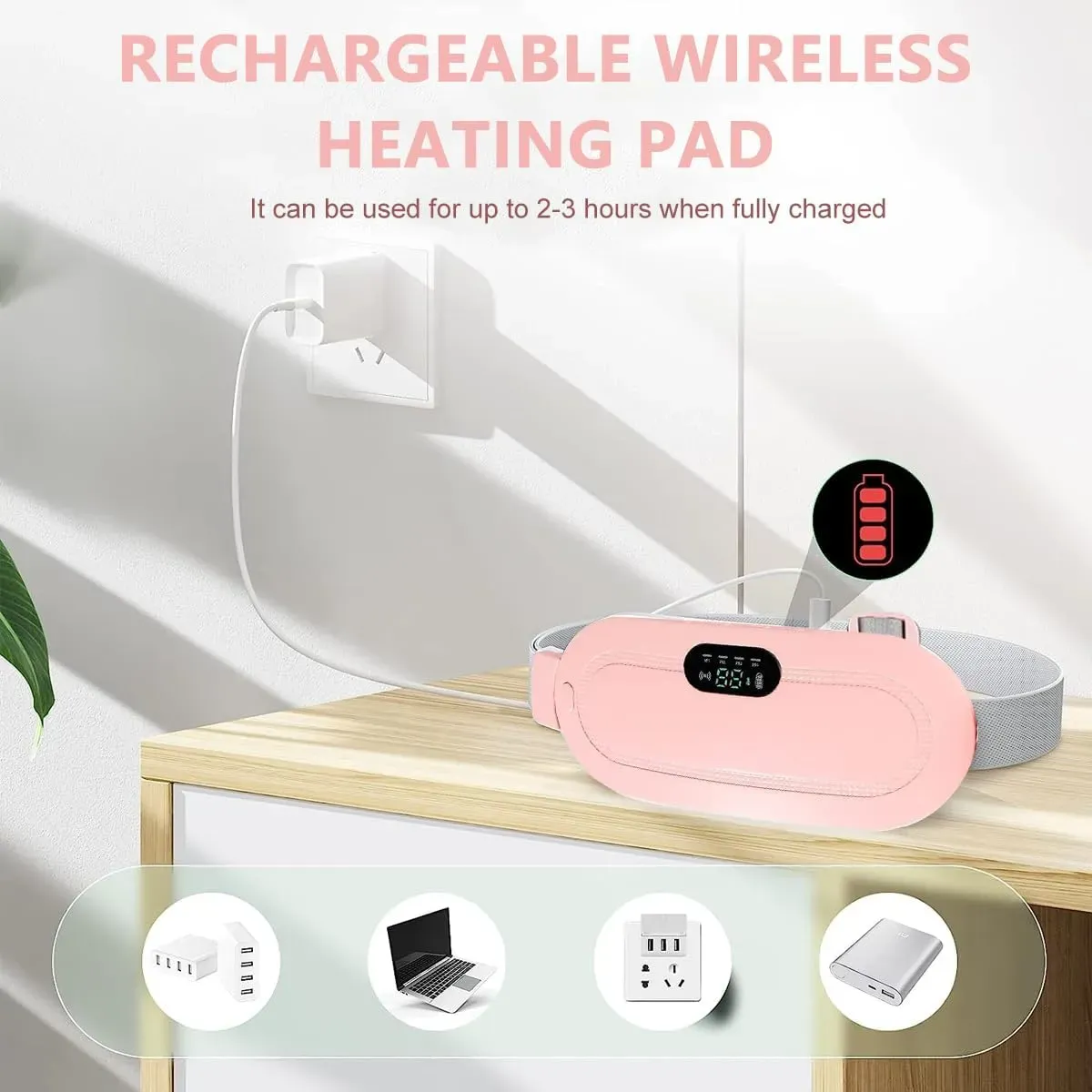 Wireless Menstrual Heating Pad & Massager Belt