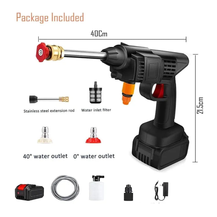 Automatic  Wireless Car Wash Spray Gun (Double Battery)